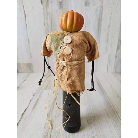 Vintage bonnie artisan skeleton pumpkin Halloween decor unique original design d - Picture 1 of 10